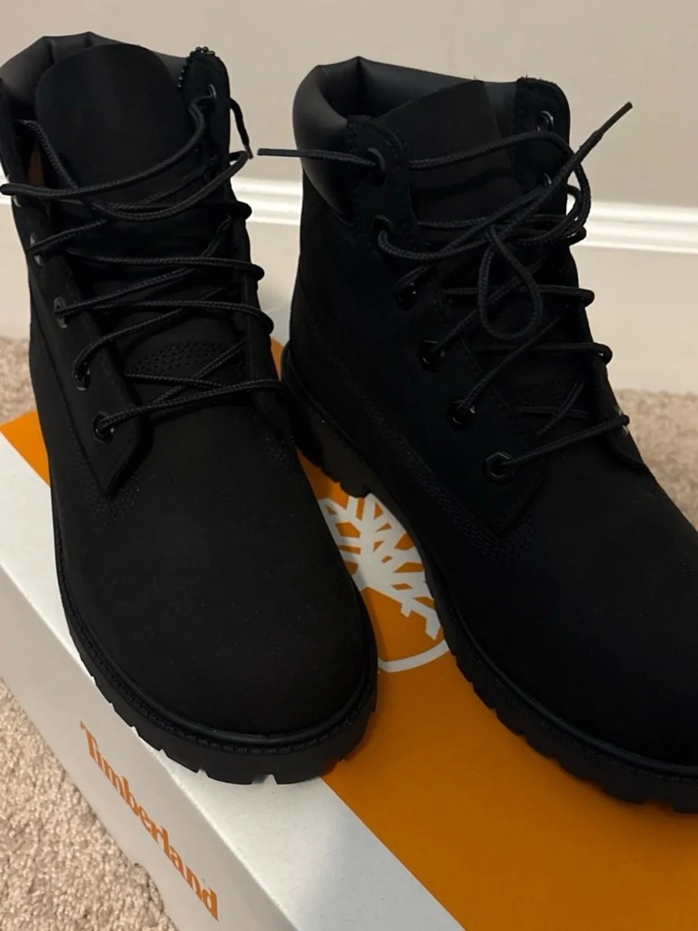 Timberland Black Rugged Lace-Up Boots